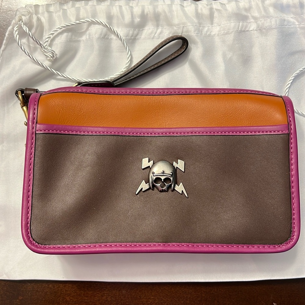 Coach Britt Wristlet In Colorblock